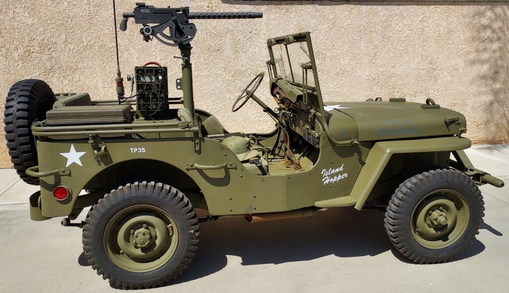 Willys MB jeep side view right