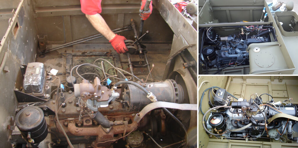 M29 Weasel engine compartment