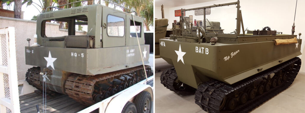 M29 Weasel main before and after