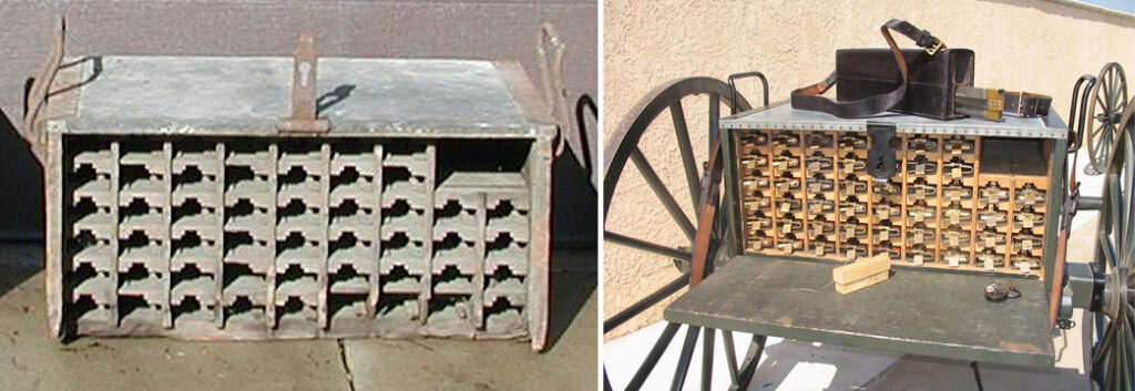 Gatling limber before and after restoration