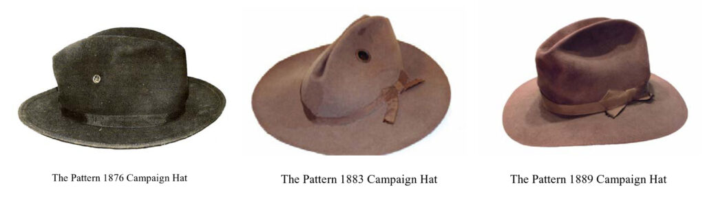 Campaign hat collection \xe2\x80\x94 Civil War through Spanish American War