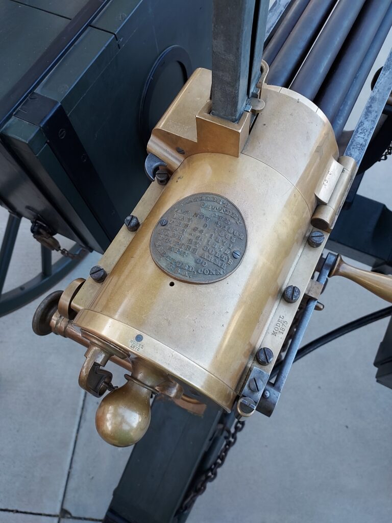 Gatling Gun data plate