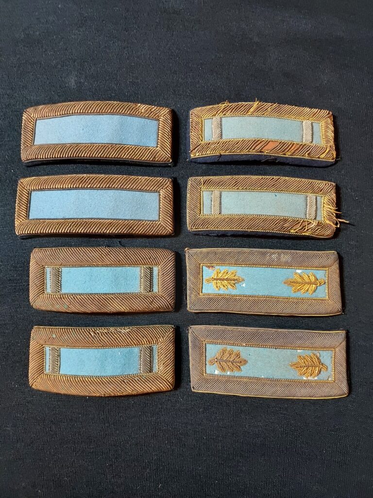 Infantry blue shoulder straps