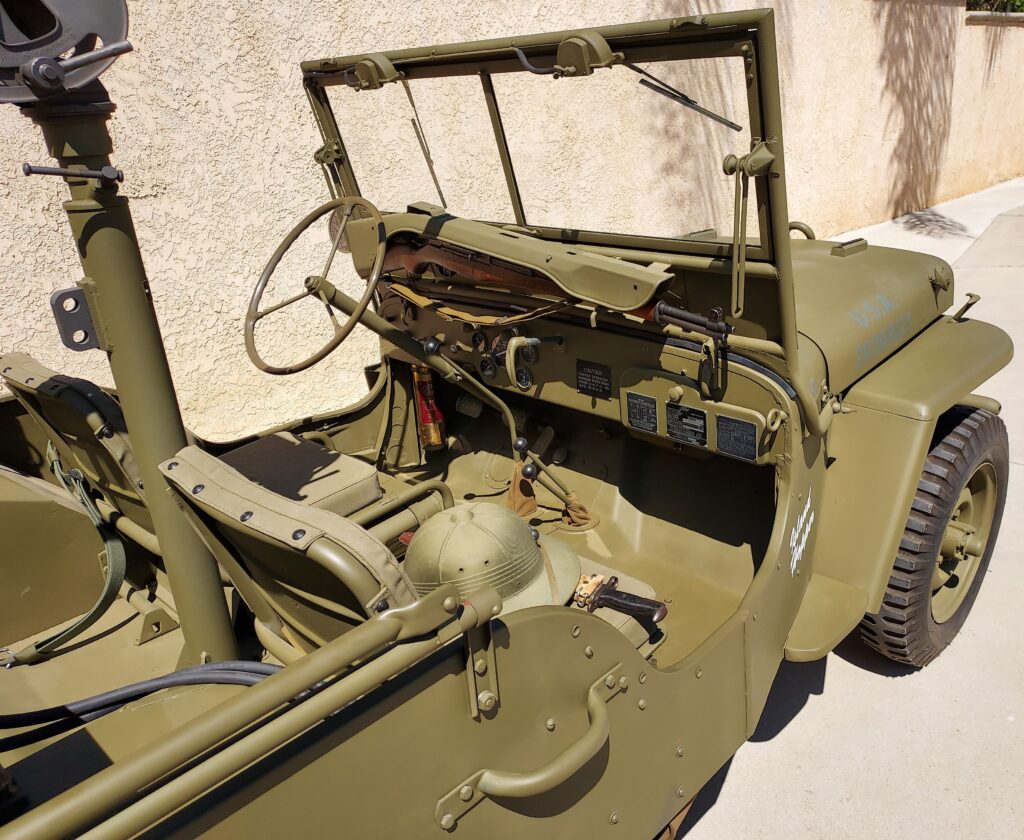 Willys MB jeep interior