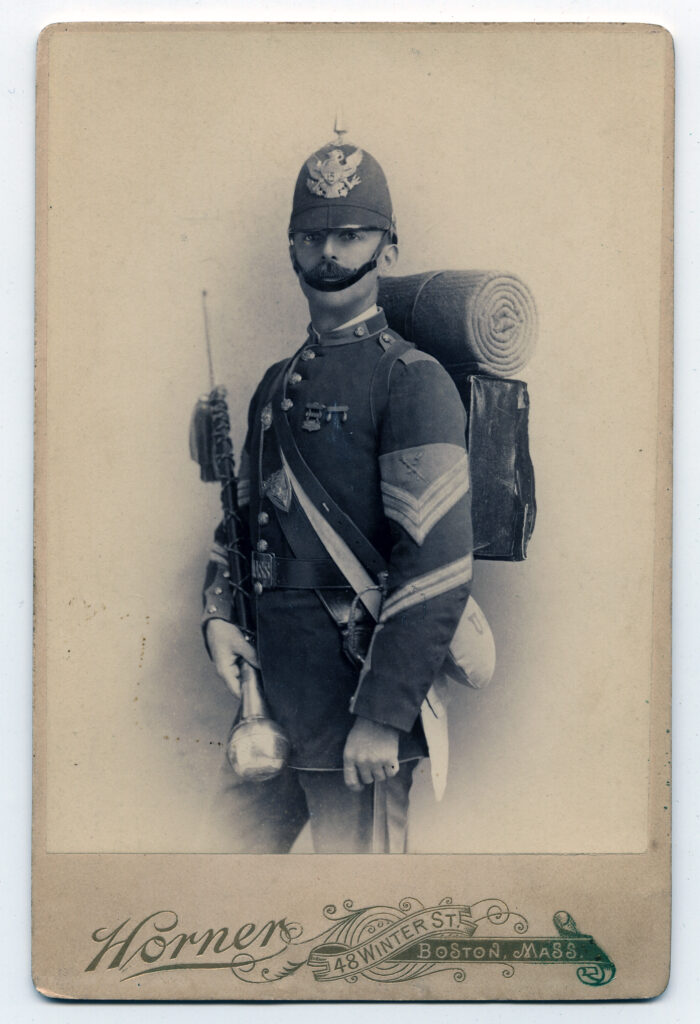Original battalion sergeant cabinet card