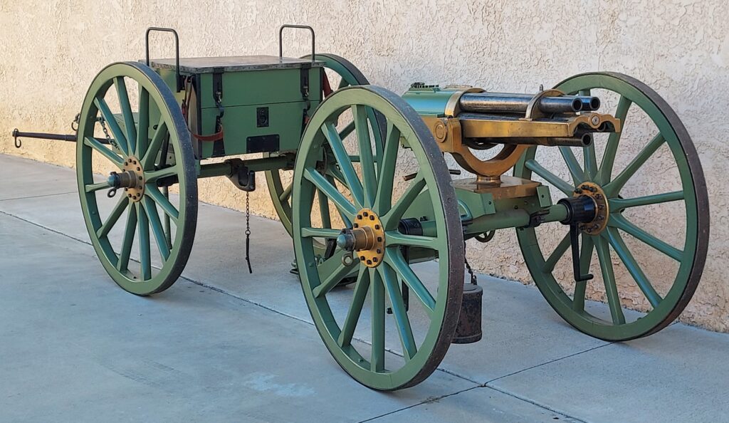Hotchkiss Revolving Cannon with limber