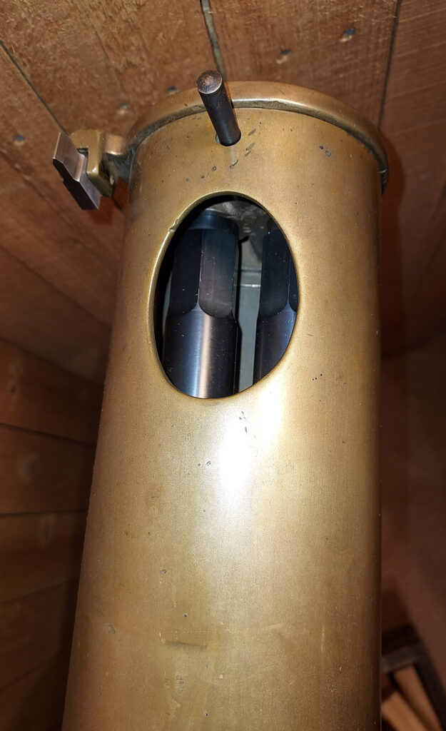 Gardner Gun barrel water port opening