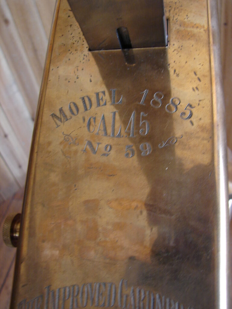 Gardner Gun model engraving