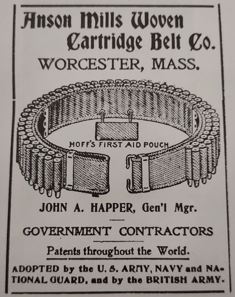 Web belts period advertisement