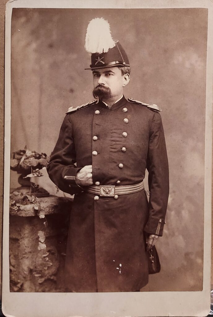 1872 Officer in dress uniform cabinet card