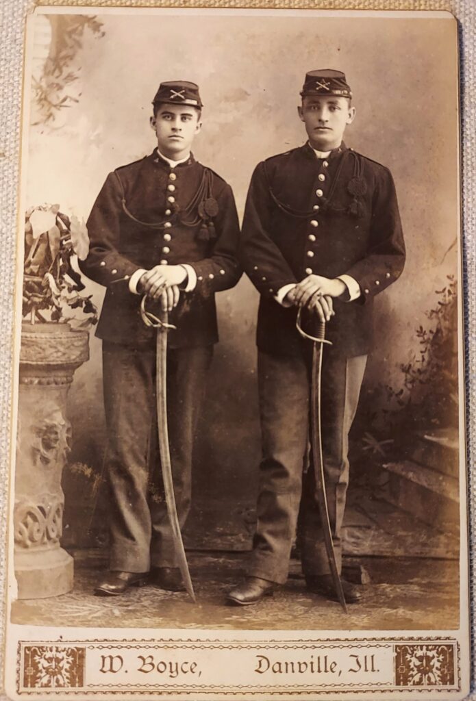 1875 Artillery Soldiers cabinet card