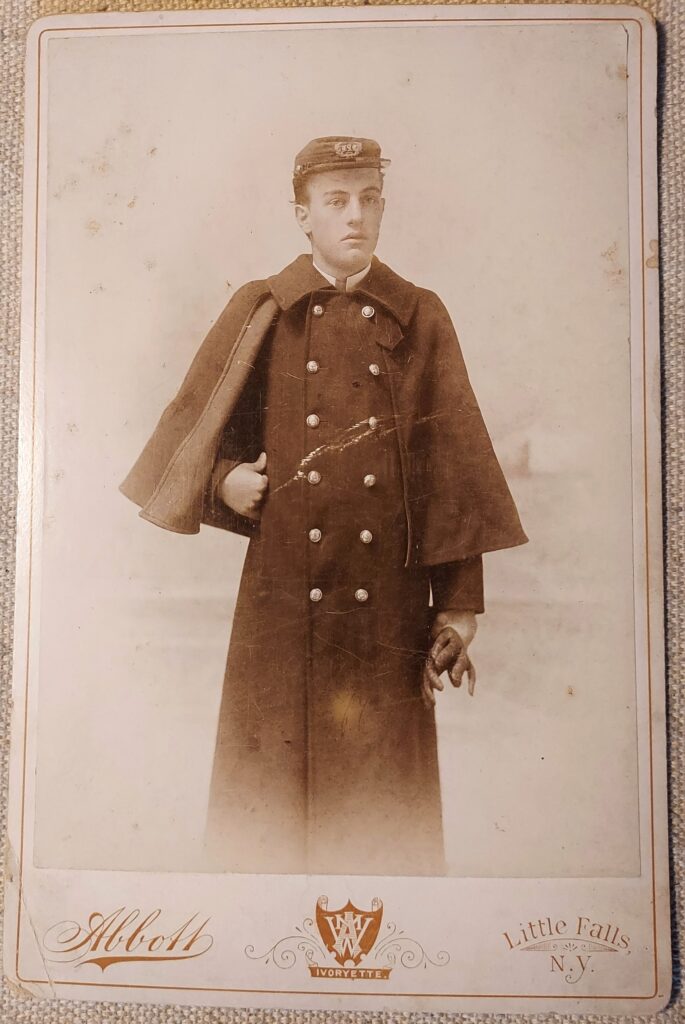 1880s Infantry overcoat cabinet card