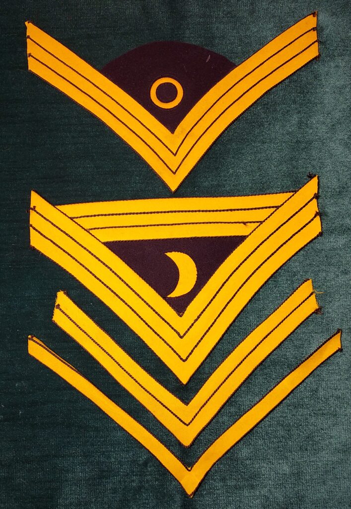 Cavalry branch chevrons