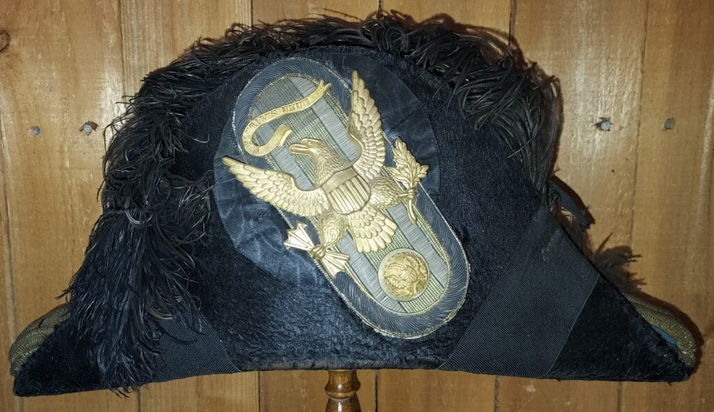 Civil War officer chapeau close-up